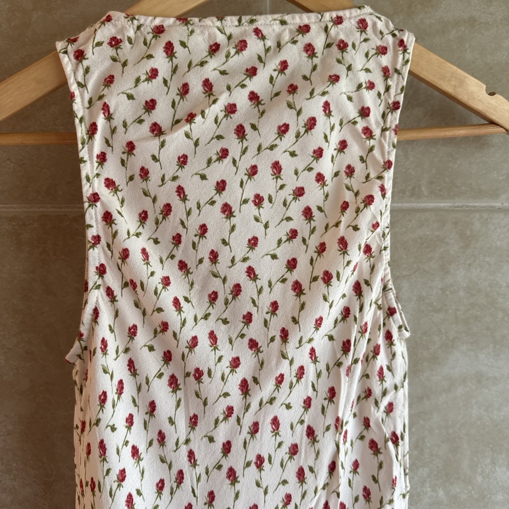 Reformation Calix Ivory Madison Floral Mini Dress Size Small Fairy Coquette Grad - Picture 7 of 16
